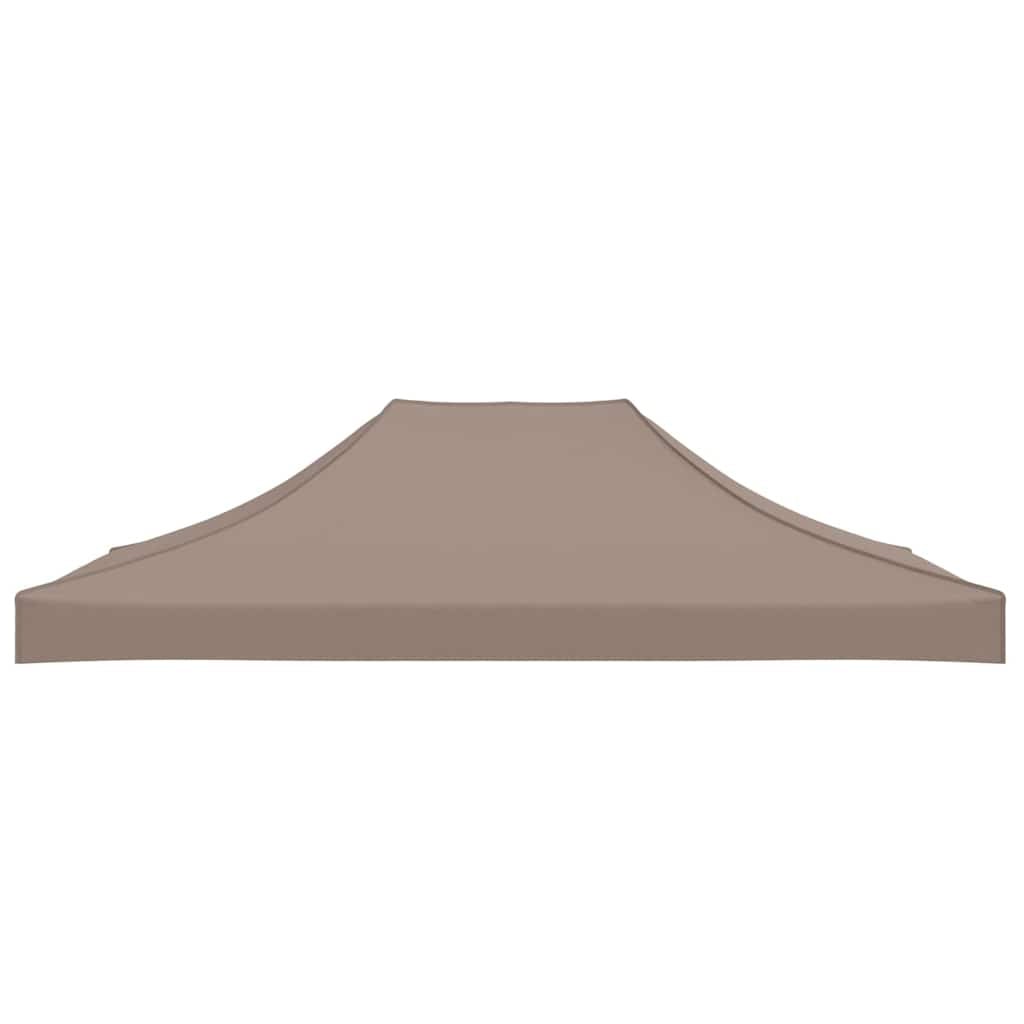 vidaXL Partytentdak 270 g/m² 4x3 m taupe
