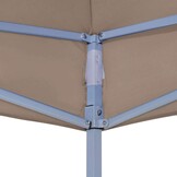 vidaXL Partytentdak 270 g/m² 4x3 m taupe