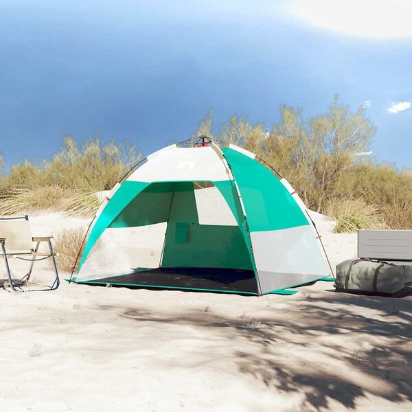 VidaXL Strandtent 2-persoons Waterdicht Zeegroen - 32% Korting