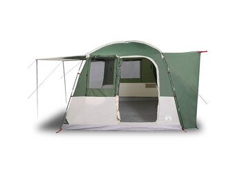 vidaXL Autotent 4-persoons Waterdicht Groen - 35% Korting