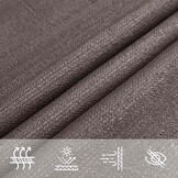 vidaXL Zonnezeil 5x5m HDPE Antraciet - 34% Korting