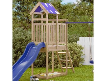 Houten Speeltoren met Ladder 110,5x52,5x215 cm - 35% Korting
