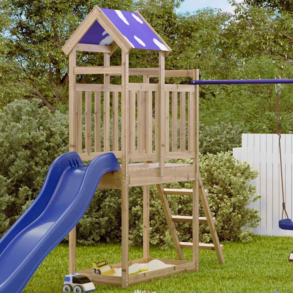 Houten Speeltoren met Ladder 110,5x52,5x215 cm - 35% Korting