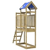 Houten Speeltoren met Ladder 110,5x52,5x215 cm - 35% Korting