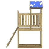 Houten Speeltoren met Ladder 110,5x52,5x215 cm - 35% Korting