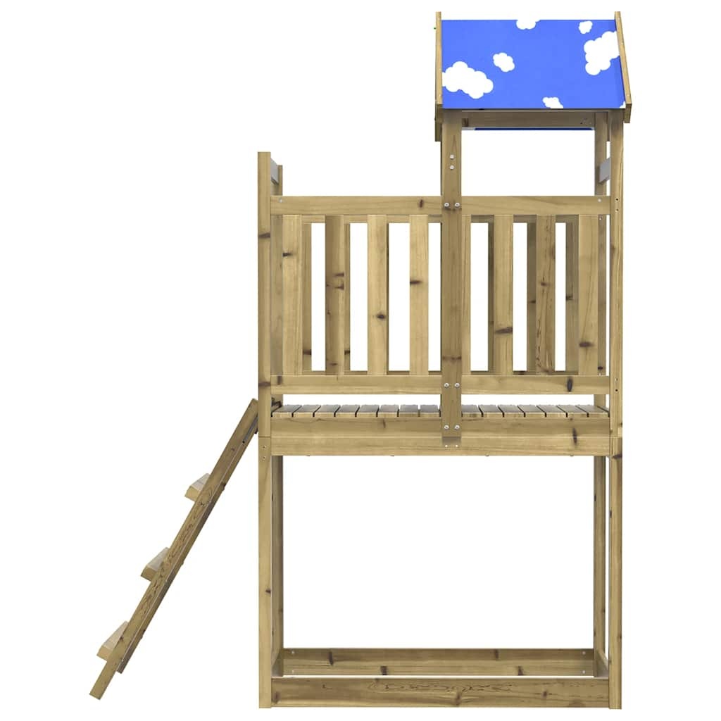 Houten Speeltoren met Ladder 110,5x52,5x215 cm - 35% Korting