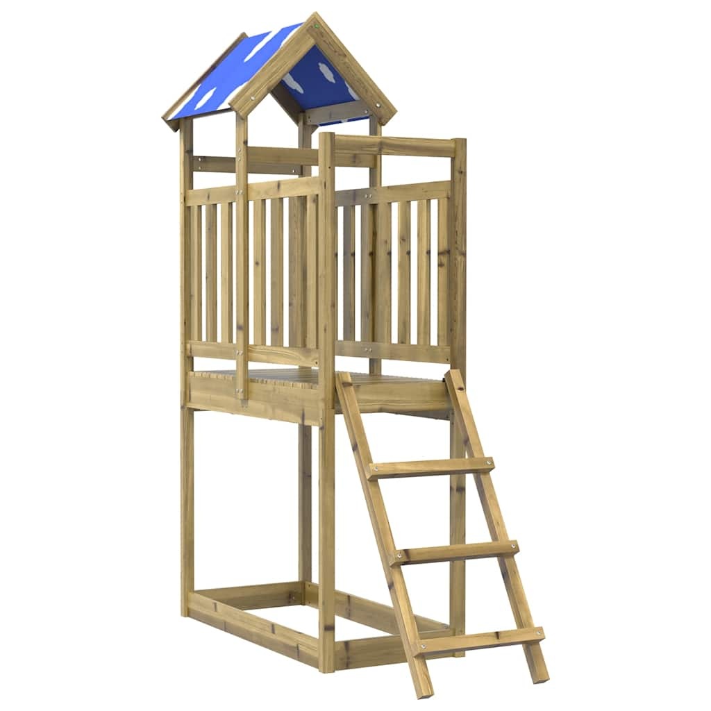 Houten Speeltoren met Ladder 110,5x52,5x215 cm - 35% Korting