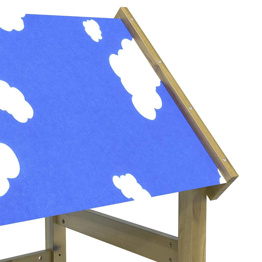 Houten Speeltoren met Ladder 110,5x52,5x215 cm - 35% Korting