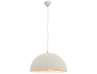 vidaXL Hanglamp E27 Ø50 cm wit en zilver - 34% Korting