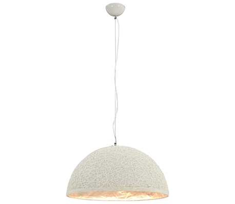 vidaXL Hanglamp E27 Ø50 cm wit en zilver - 34% Korting