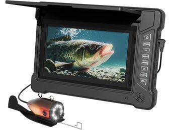 Onderwater Visserscamera 7" HD Scherm, 30m Kabel, 12 LED/IR Lampen - 34% Korting