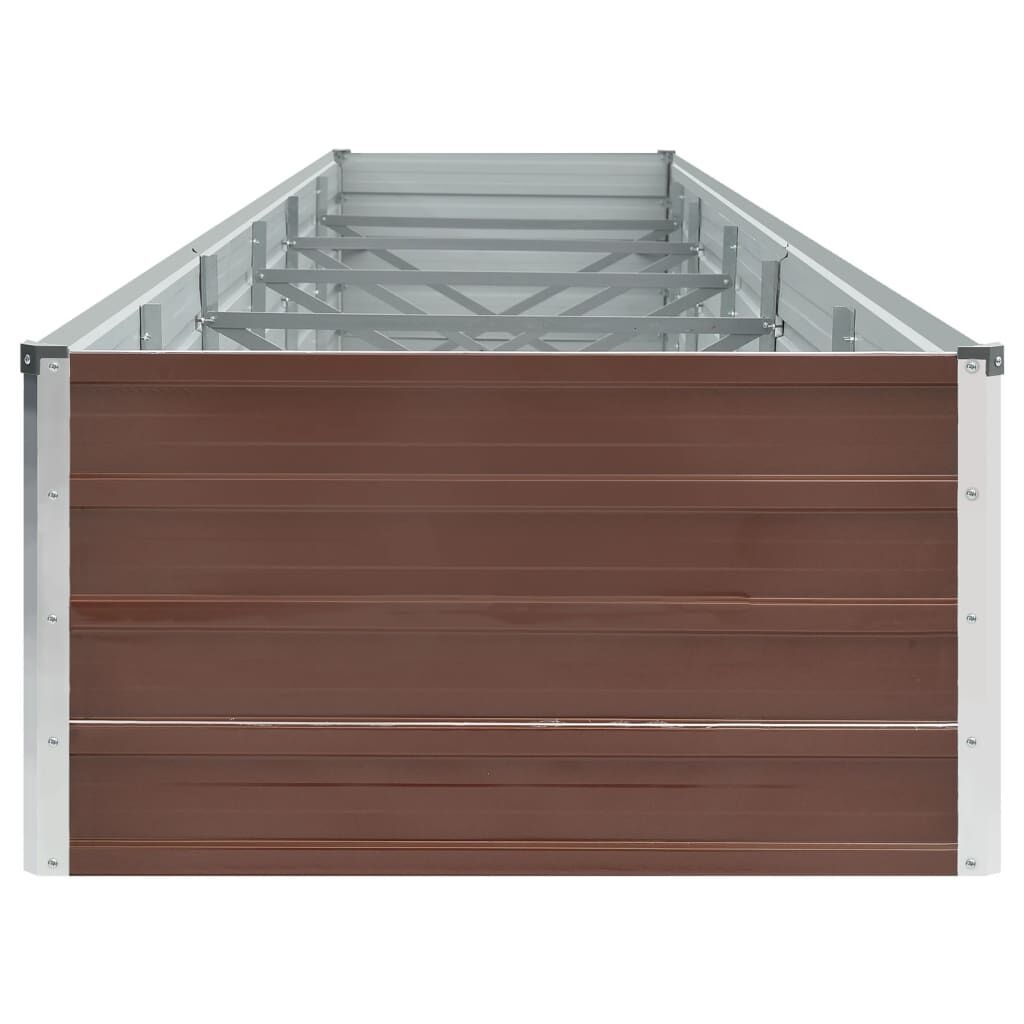 Verhoogde Plantenbak 480x80x45 cm Staal Bruin - 54% Korting