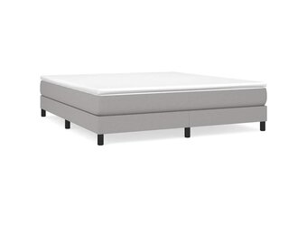 Lichtgrijs Bedframe van Stof 160x200 cm (54% Korting)