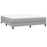 Lichtgrijs Bedframe van Stof 160x200 cm (54% Korting)