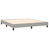 Lichtgrijs Bedframe van Stof 160x200 cm (54% Korting)