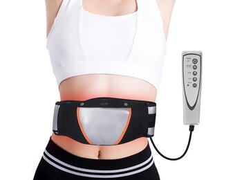 Afslankband met Verwarming & Vibratie - Zwart - 28% Korting