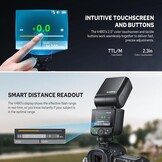Cameraflitser GODOX V480-S voor Sony, GN50, TTL, HSS, 1/8000s, 35% Korting