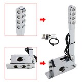 USB Handrem Sim Racing PC - 64-Bit Hall Sensor - Aluminium/Staal - Zilver - 34% Korting