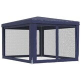 Blauwe Partytent met Mesh Zijwanden - 3x4m - 34% Korting