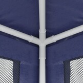 Blauwe Partytent met Mesh Zijwanden - 3x4m - 34% Korting