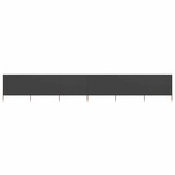 vidaXL Windscherm 6-paneel 800x160cm Stof Antraciet - 59% Korting