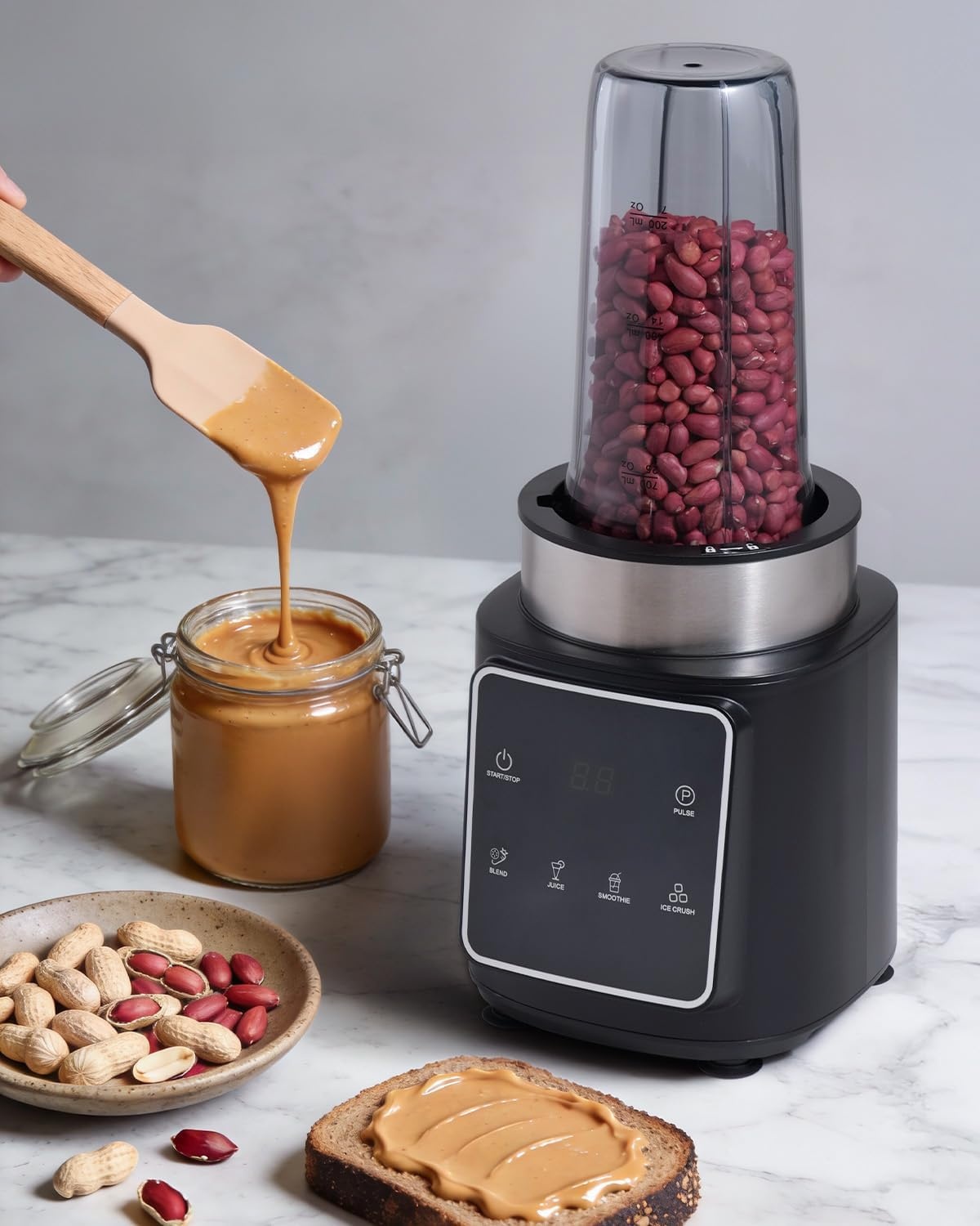 Krachtige Blender Staafmixer 1500W - 34% Korting | 2x 900ml Flessen