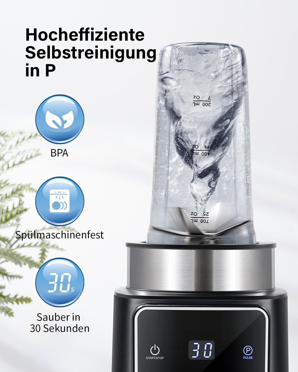 Krachtige Blender Staafmixer 1500W - 34% Korting | 2x 900ml Flessen