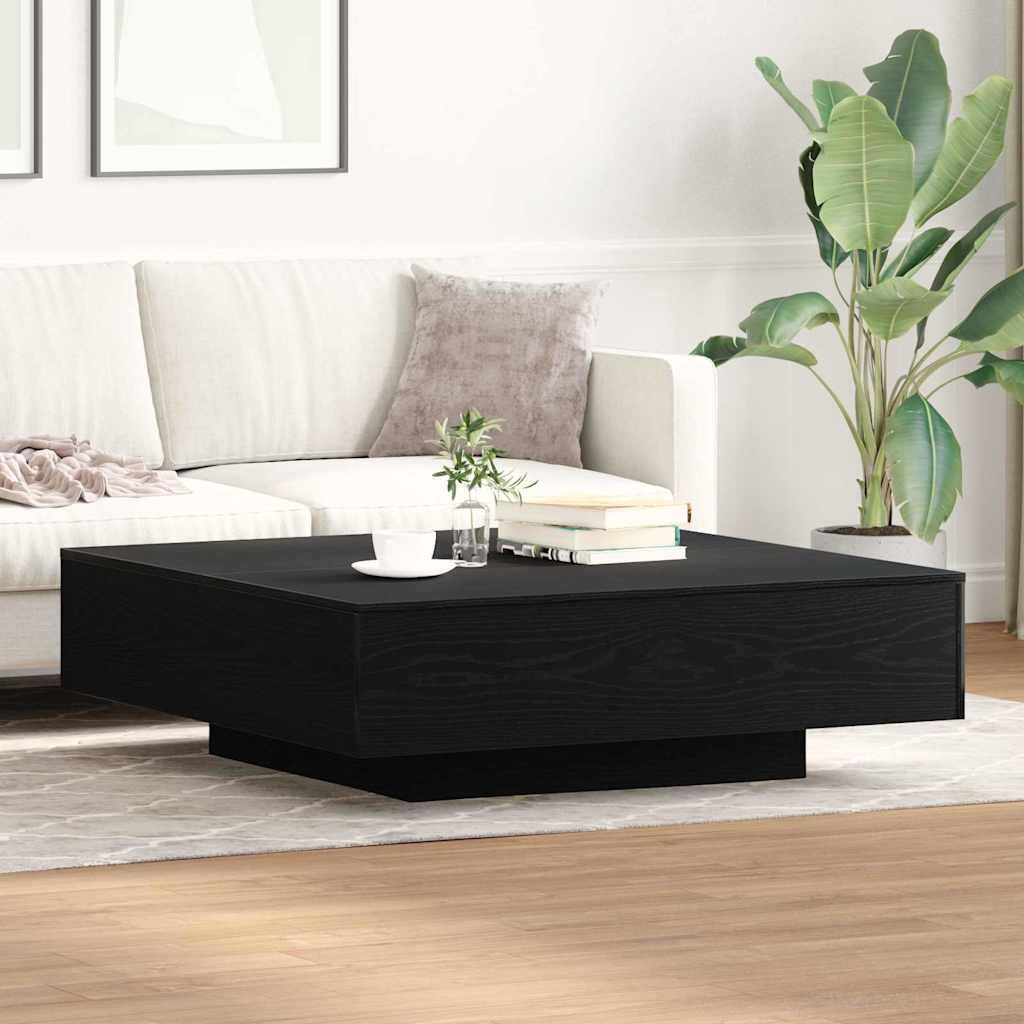 Salontafel Zwart Eiken 100x100x31 cm - 35% Korting