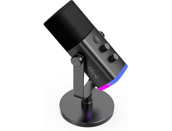 Dynamische XLR/USB Microfoon met RGB - Gaming/Streaming/Podcast (34% Korting)