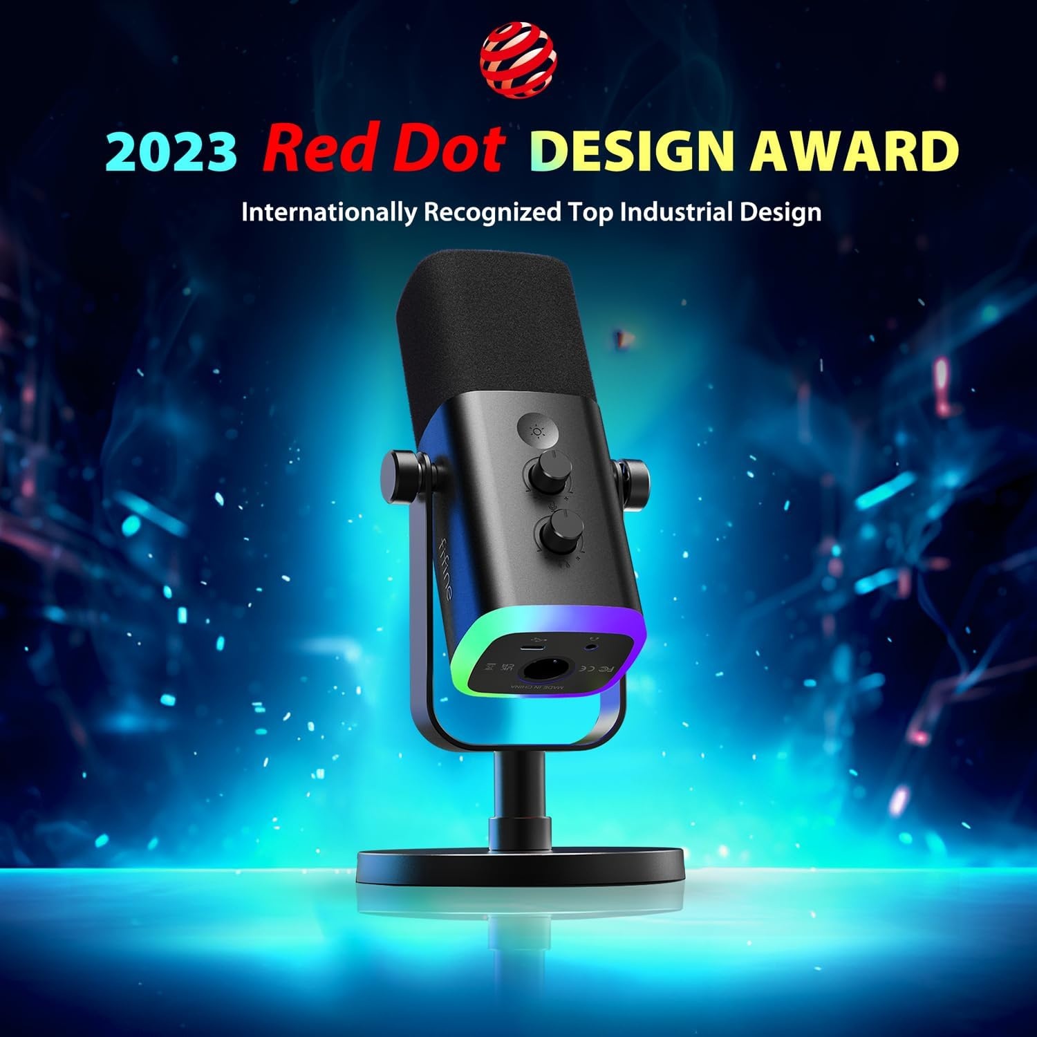 Dynamische XLR/USB Microfoon met RGB - Gaming/Streaming/Podcast (34% Korting)