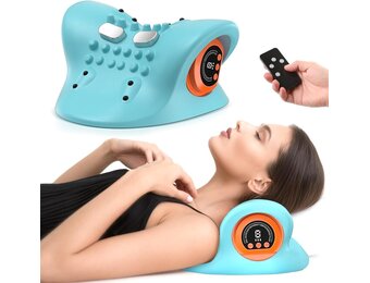 Draadloos Nekmassagekussen Blauw - 33% Korting