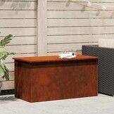 vidaXL Buitenopbergdoos Bruin Cortenstaal 100x50.5x50 cm - 54% Korting