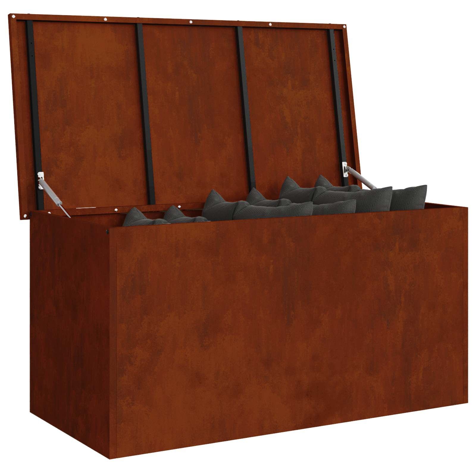 vidaXL Buitenopbergdoos Bruin Cortenstaal 100x50.5x50 cm - 54% Korting