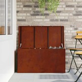 vidaXL Buitenopbergdoos Bruin Cortenstaal 100x50.5x50 cm - 54% Korting