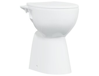 Verhoogd Toilet 7 cm Wit Keramiek - Soft-Close & Randloos
