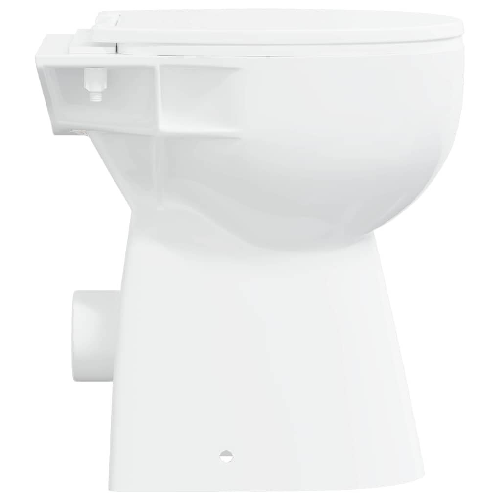 Verhoogd Toilet 7 cm Wit Keramiek - Soft-Close & Randloos