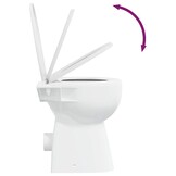Verhoogd Toilet 7 cm Wit Keramiek - Soft-Close & Randloos