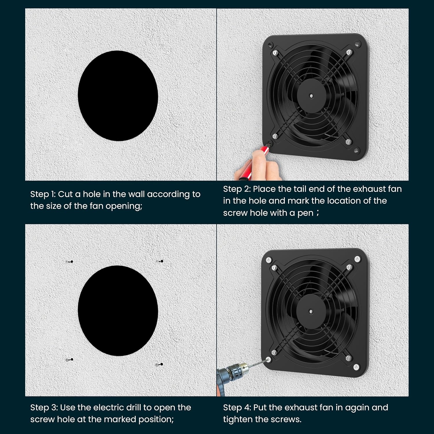 Afvoerventilator 200mm met Snelheidsregelaar - 34% Korting