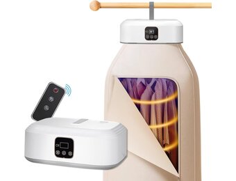 Draagbare Elektrische Droger 53% Korting - UV-Sterilisatie & 360° Warmte
