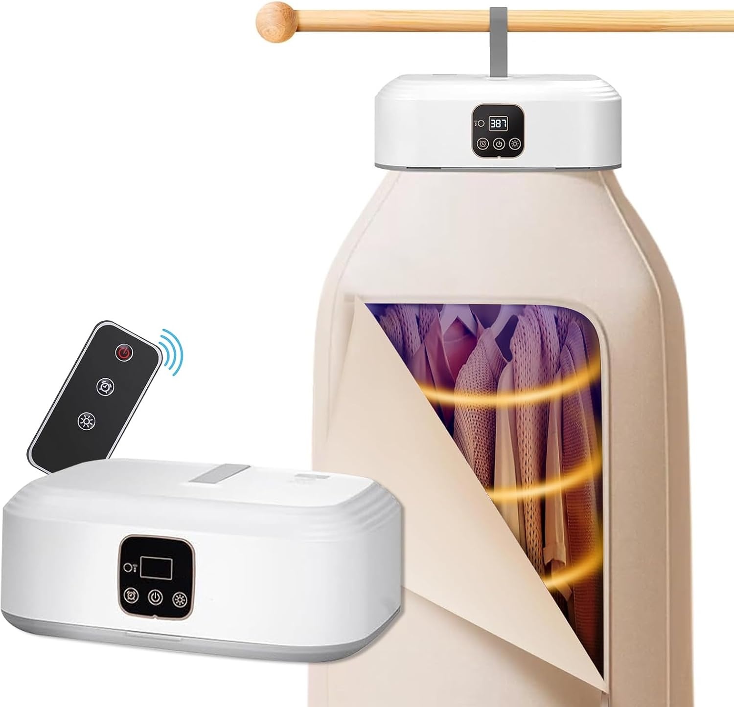 Draagbare Elektrische Droger 53% Korting - UV-Sterilisatie & 360° Warmte
