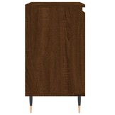 vidaXL Badkamerkast 58x33x60 cm bewerkt hout bruin eikenkleur