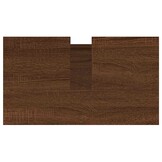 vidaXL Badkamerkast 58x33x60 cm bewerkt hout bruin eikenkleur