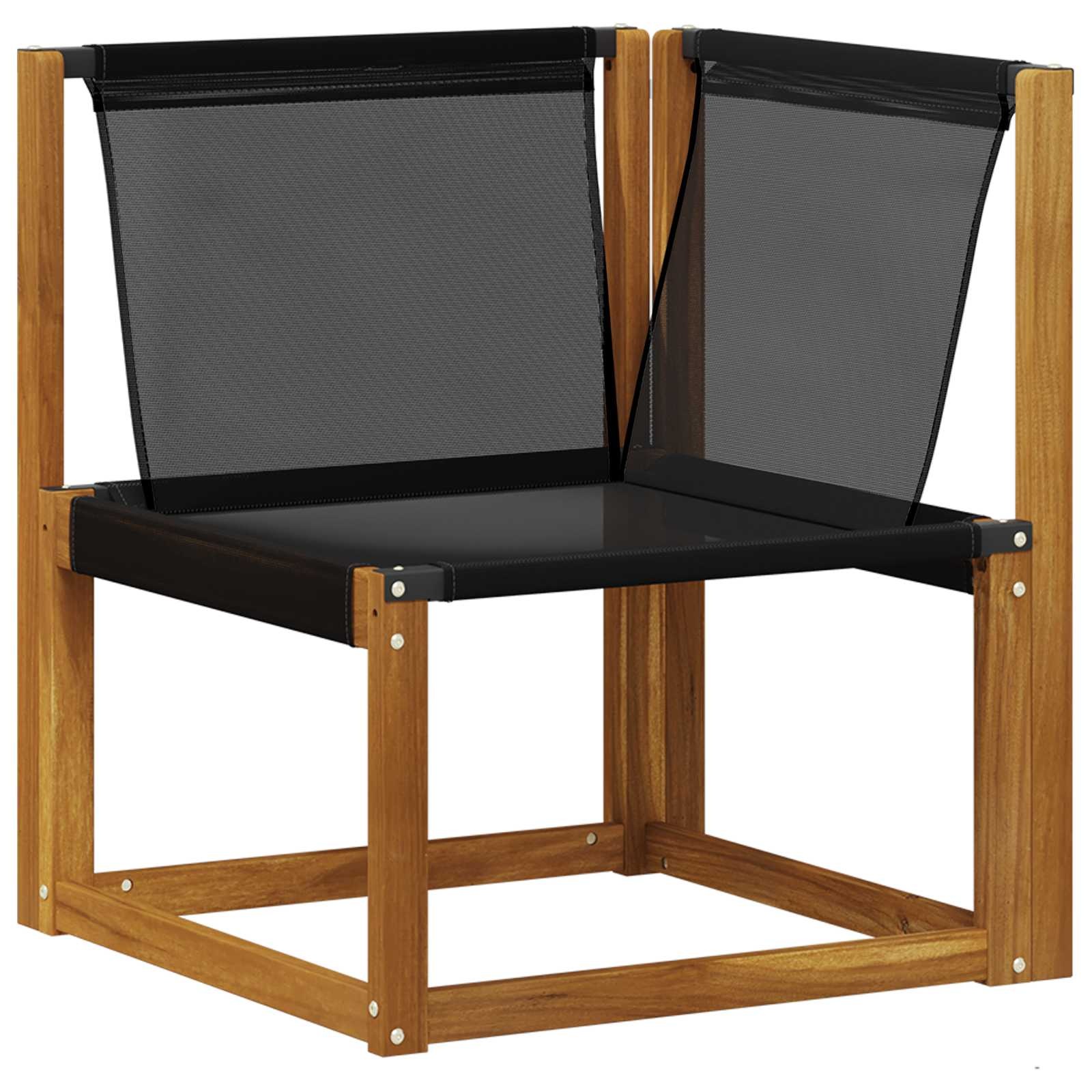 vidaXL 3 st Modulaire buitensofa eenheden Natuurlijk en Lichtgrijs