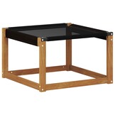vidaXL 3 st Modulaire buitensofa eenheden Natuurlijk en Lichtgrijs