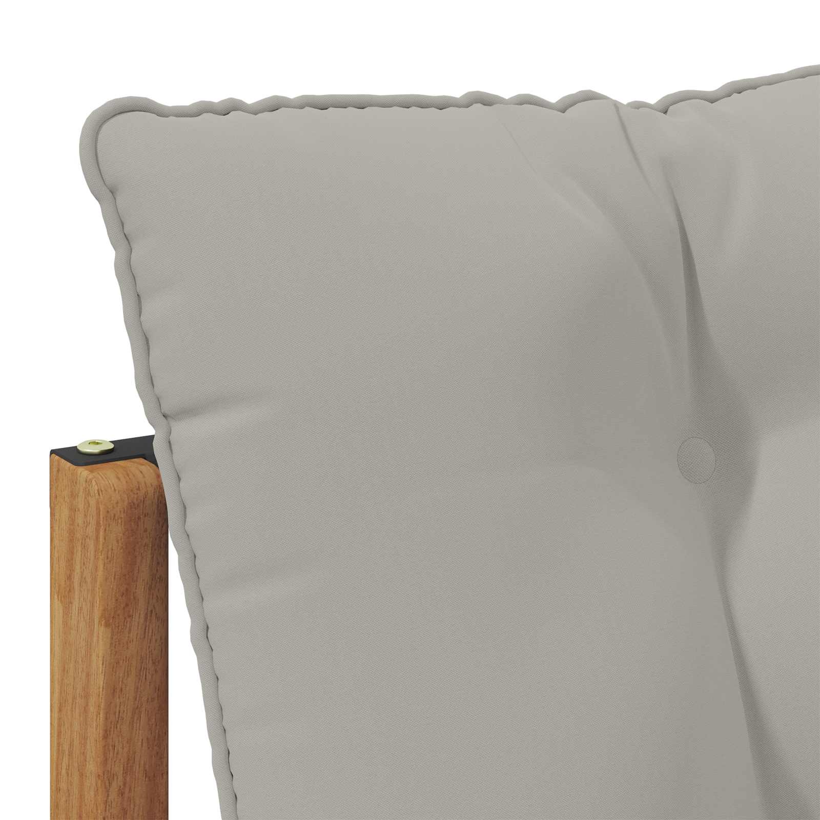 vidaXL 3 st Modulaire buitensofa eenheden Natuurlijk en Lichtgrijs