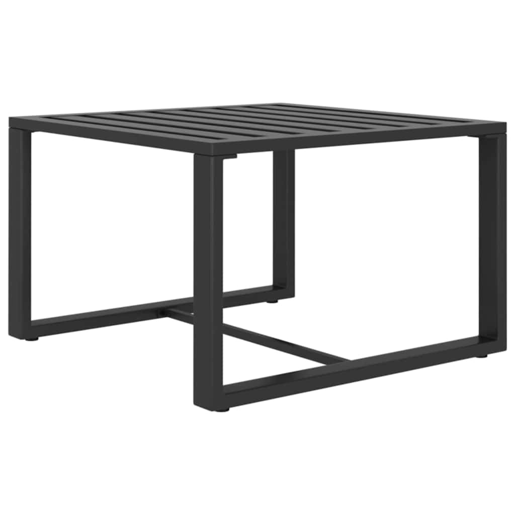vidaXL 3-delige Loungeset met kussens aluminium antracietkleurig
