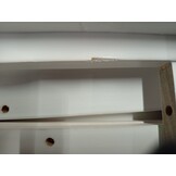 vidaXL Boekenkast Hoofdeinde L-vormig 120 cm massief grenenhout wit