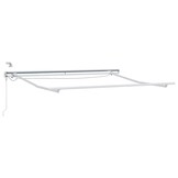 vidaXL Zijde Frame met LED-striplichten Wit 350 x 250 cm Aluminium