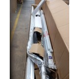 vidaXL Zijde Frame met LED-striplichten Wit 350 x 250 cm Aluminium