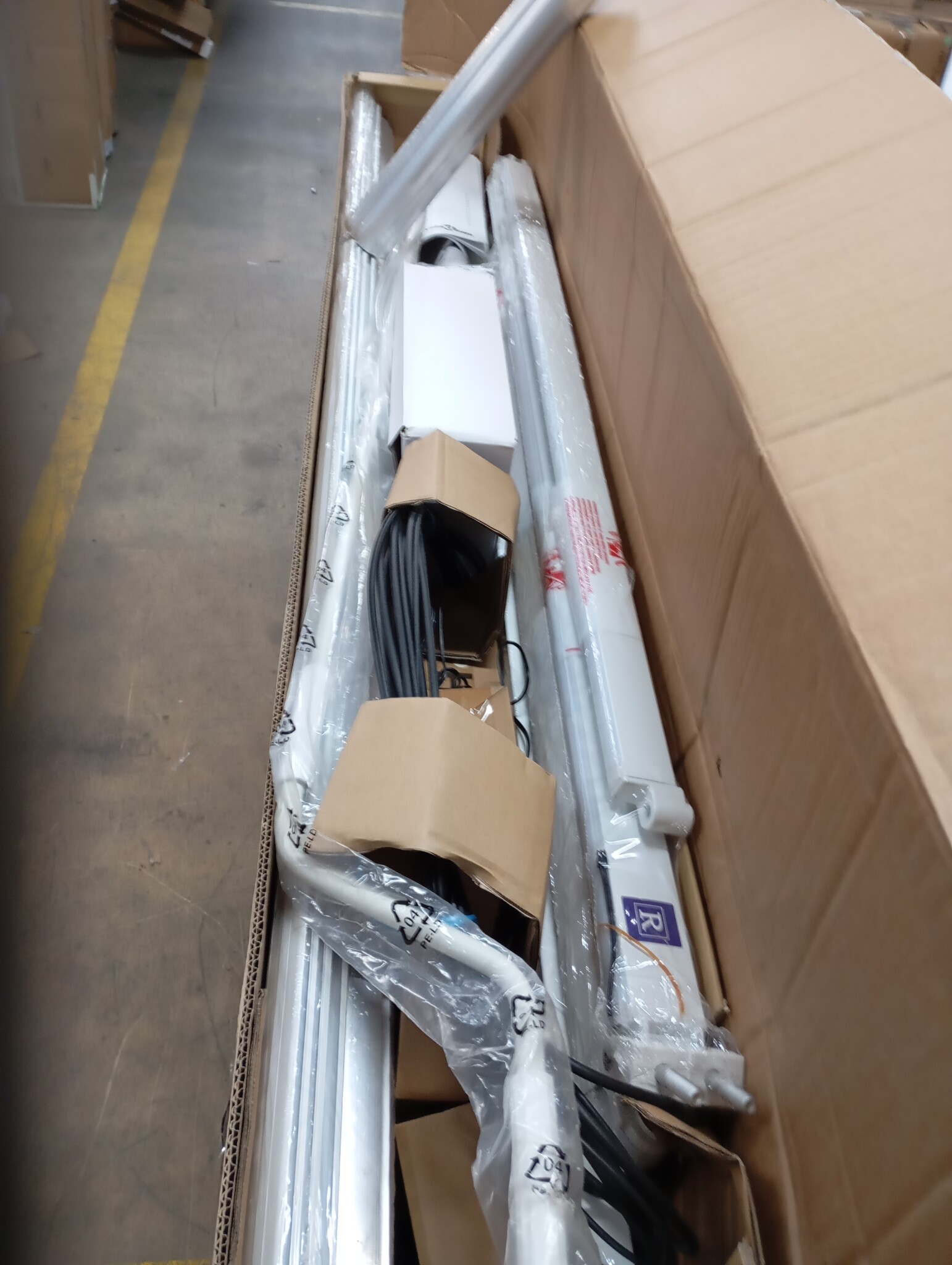 vidaXL Zijde Frame met LED-striplichten Wit 350 x 250 cm Aluminium
